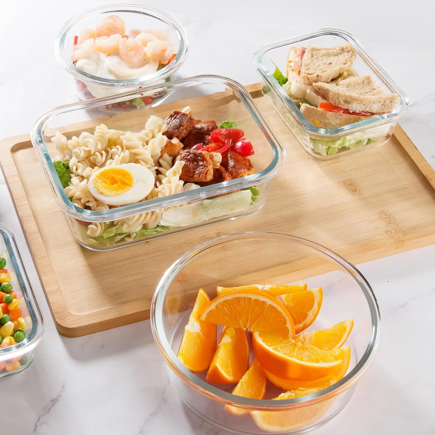 Juego de Recipientes de Cristal Herméticos (24 Piezas) | 12 Tápers + 12 Tapas Sin BPA, Aptos para Microondas, Horno y Lavavajillas - Image 5